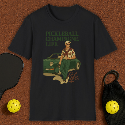 Shampagne, Life, Pickleball T-Shirt