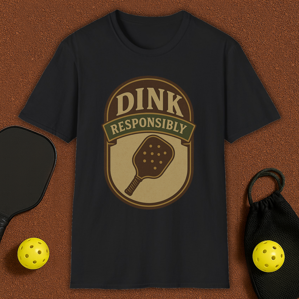 Dink Responsibly Pickleball T-Shirt