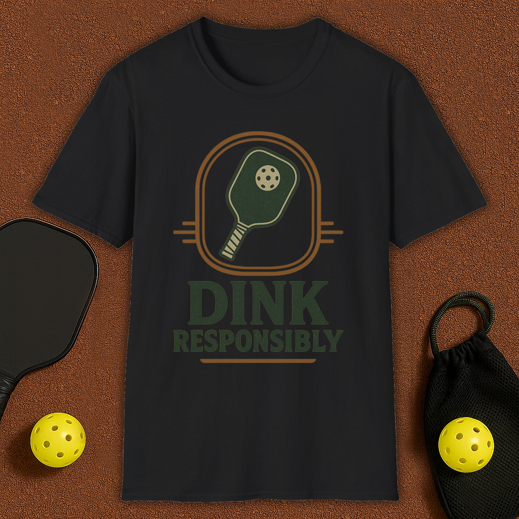 Dink Responsibly Pickleball T-Shirt