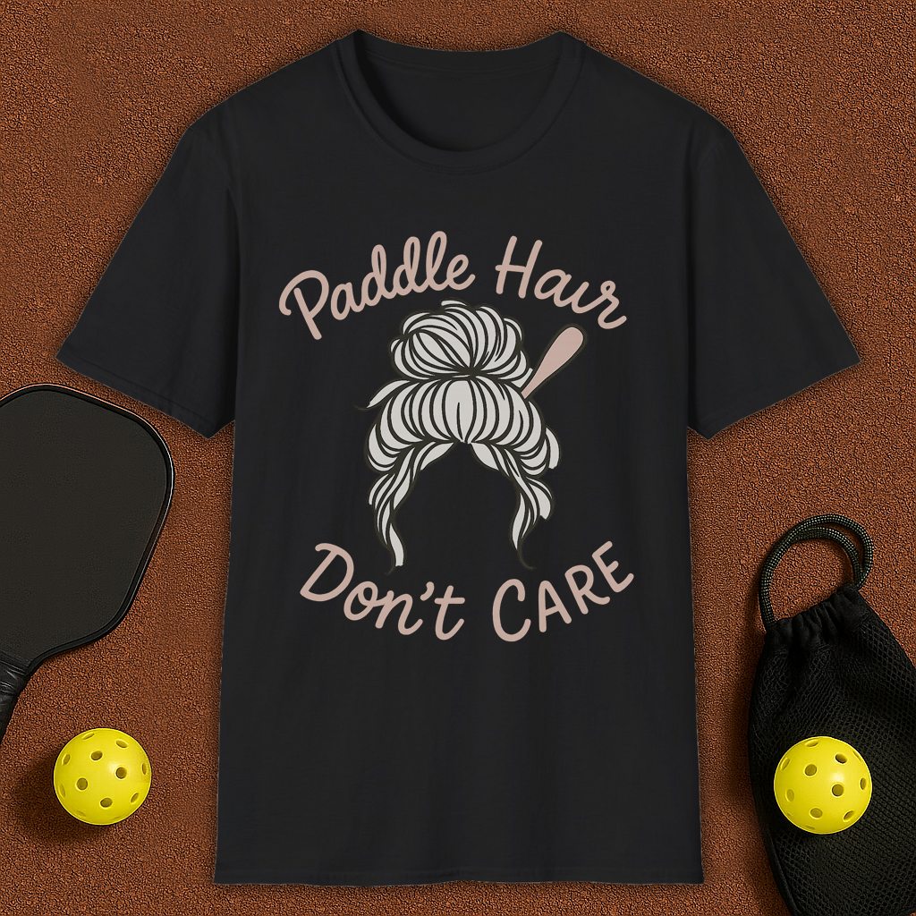 Paddle Hair Pickleball T-Shirt