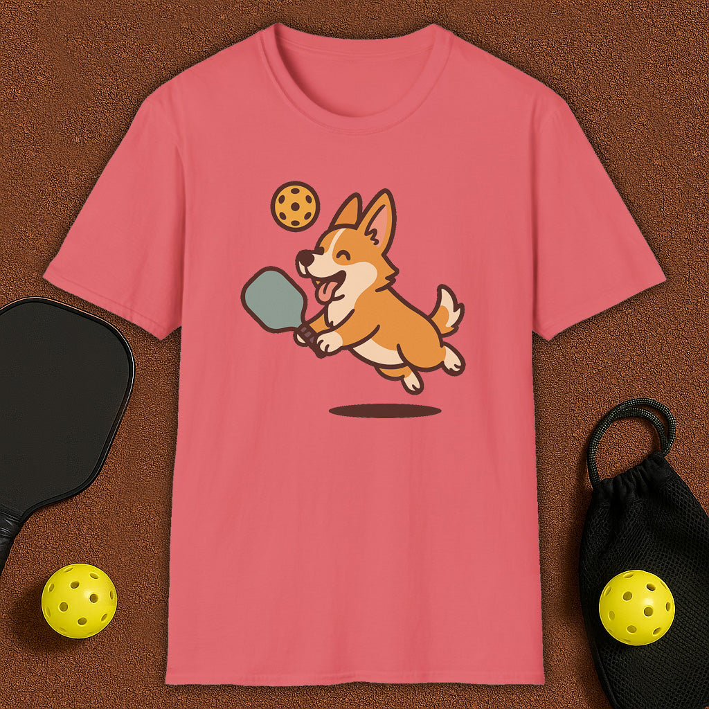 Corgi Dog Loves Pickleball T-Shirt
