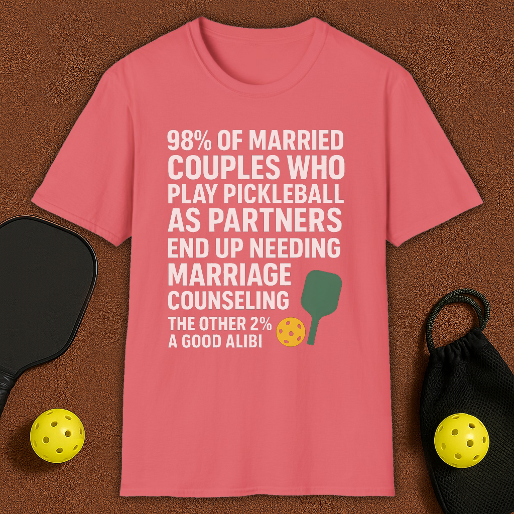 Married Couples in Pickleball T-Shirt