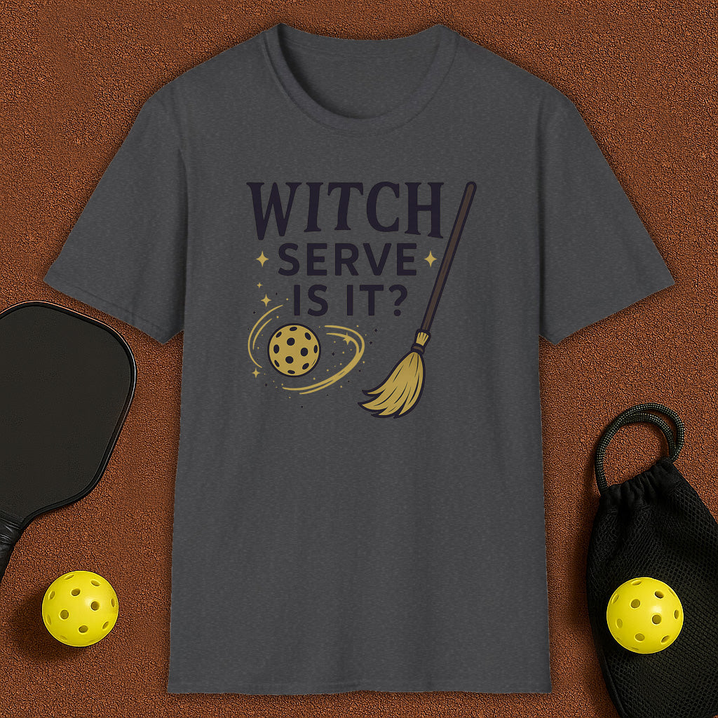 Witch Serve Haloween Pickleball T-Shirt