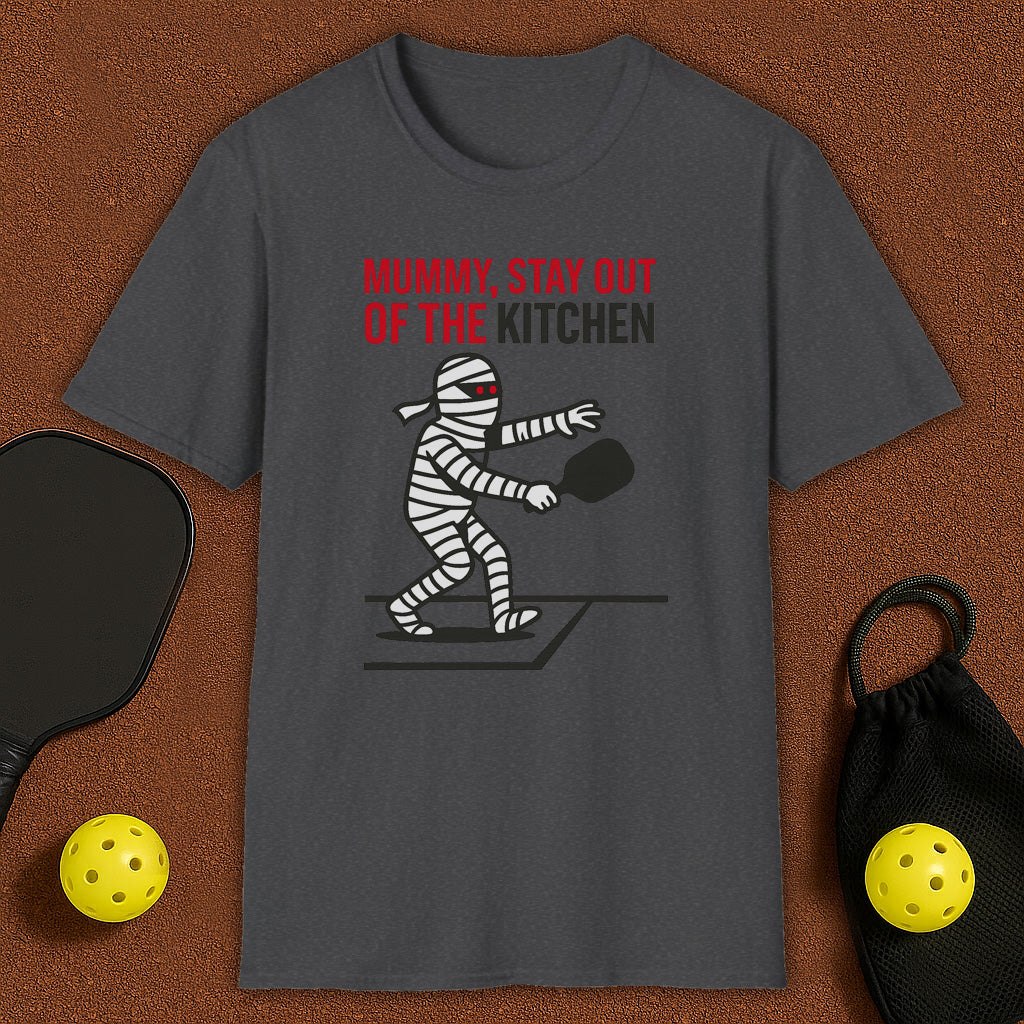 Kitchen Mummy Haloween Pickleball T-Shirt