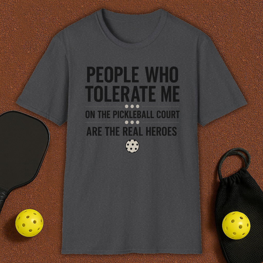 People who tolerate me MVP Pickleball T-Shirt
