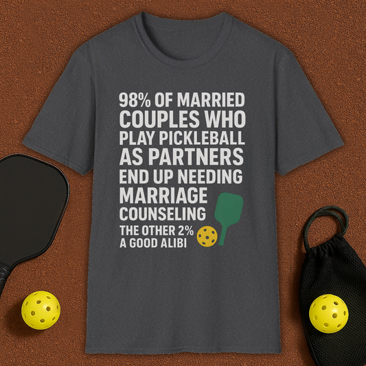 Married Couples in Pickleball T-Shirt