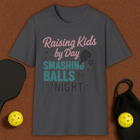 Raising Kids By Day Pickleball T-Shirt