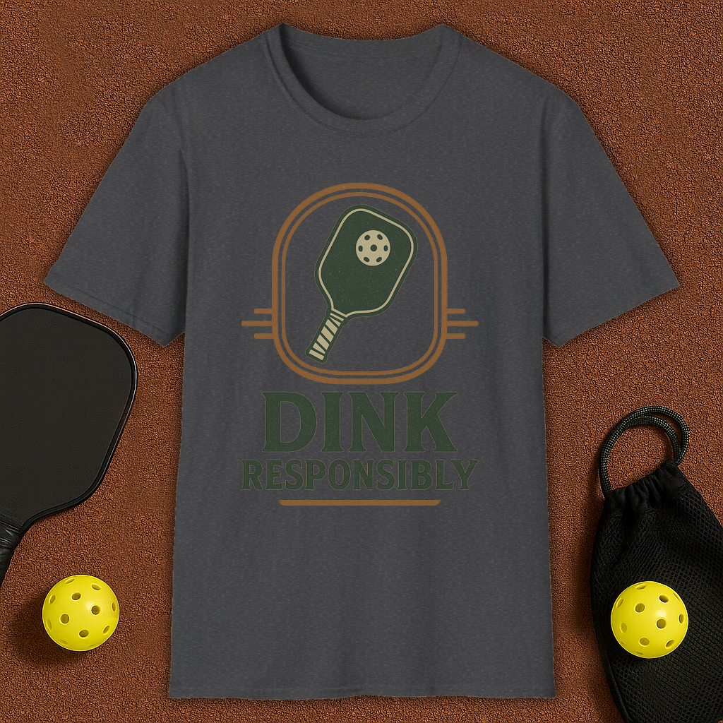Dink Responsibly Pickleball T-Shirt