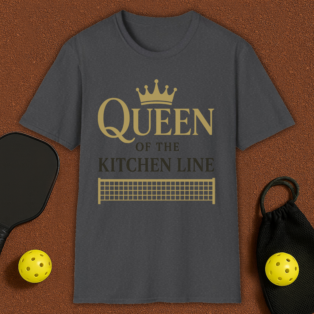 Queen Of The Kithcen Line Pickleball T-Shirt