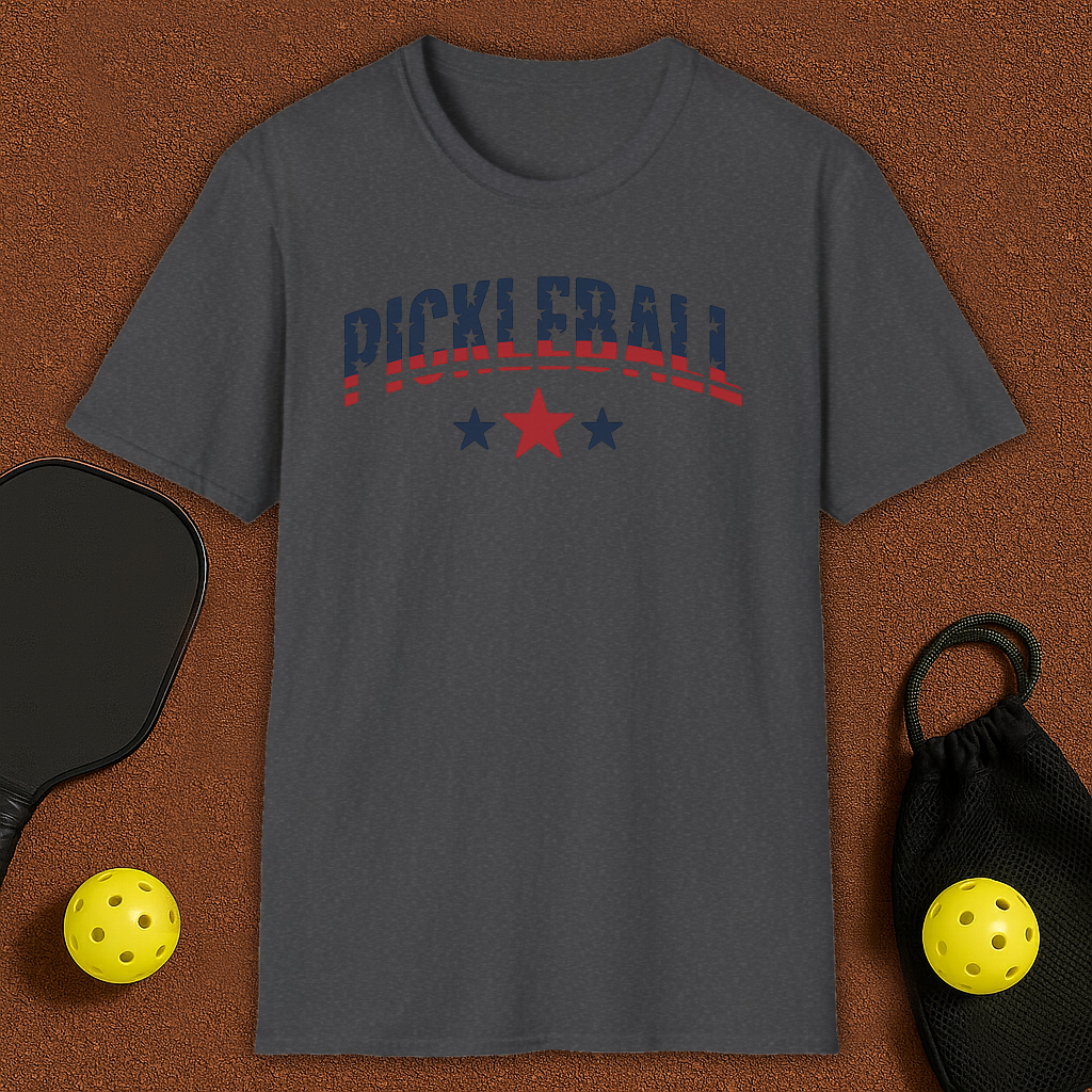 USA FLAG 2 Pickleball T-Shirt