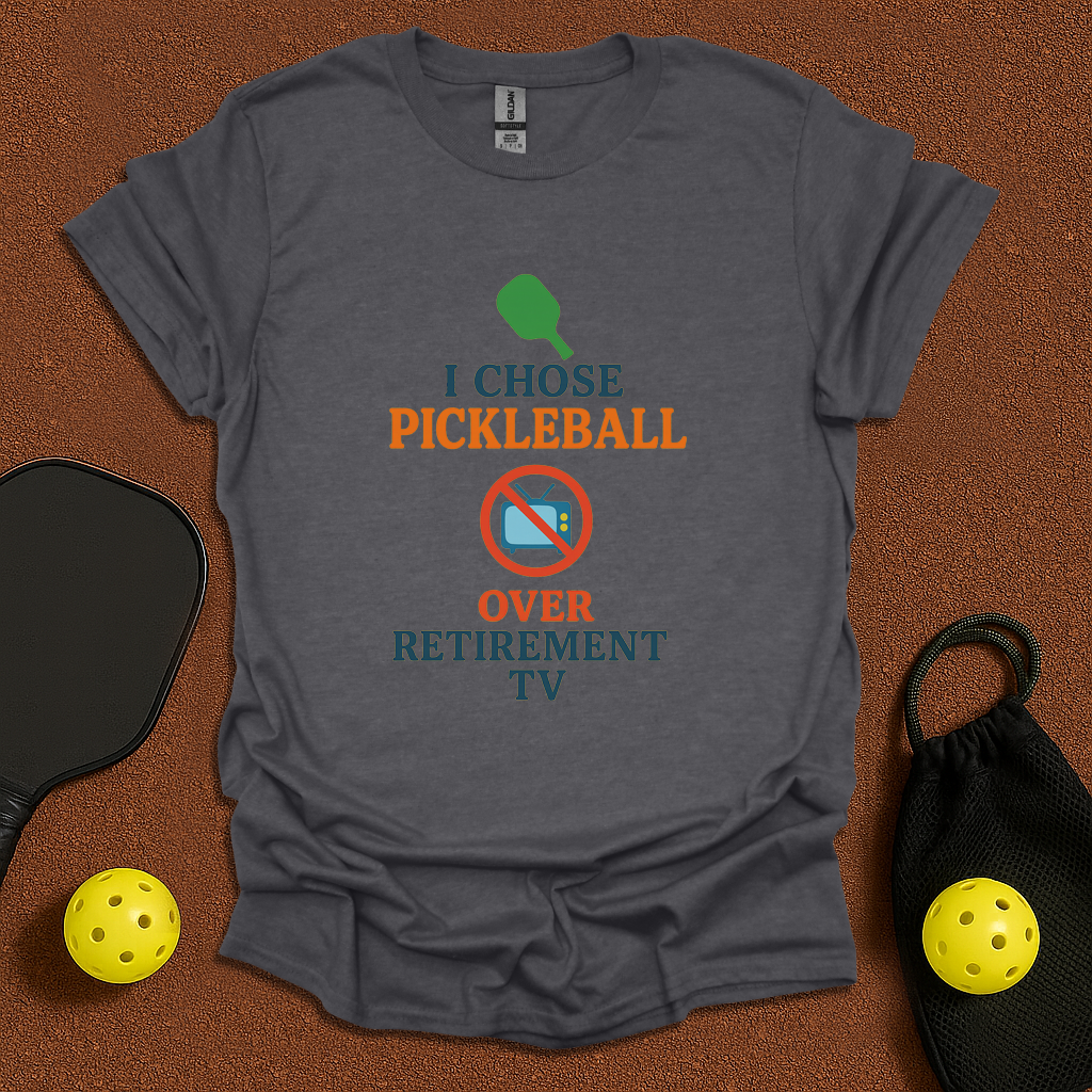 Pikcleball over TV T-Shirt
