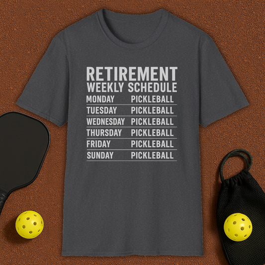 Retirement Week Plan Pickleball T-Shirt