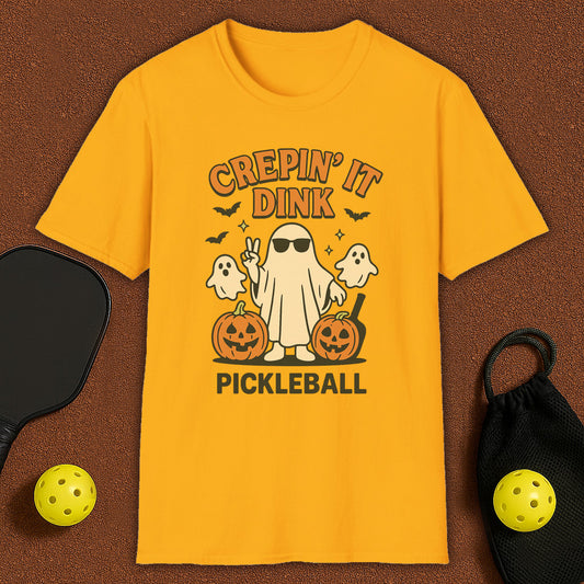 Crepin' It Haloween Pickleball T-Shirt