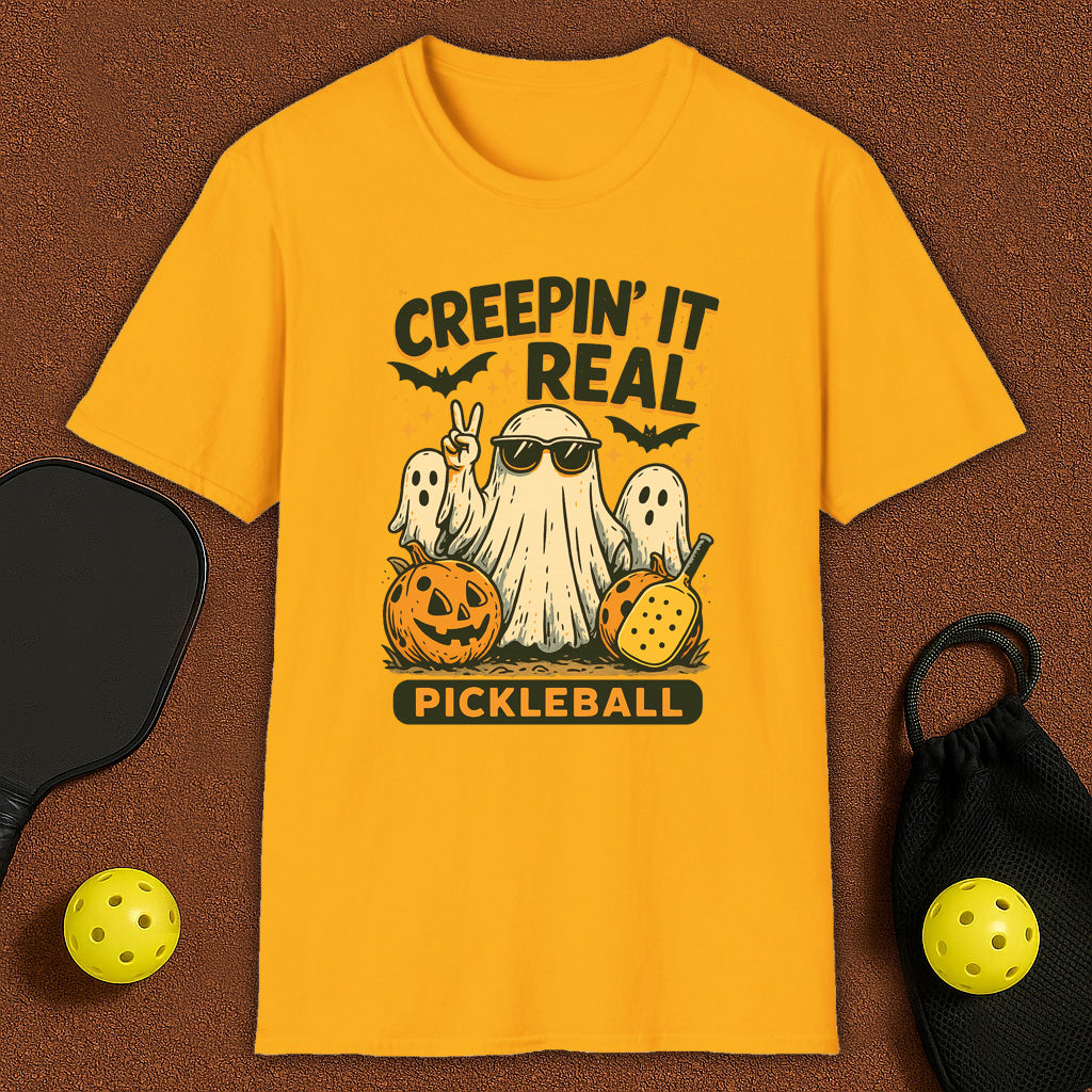 Creepin Haloween Pickleball T-Shirt