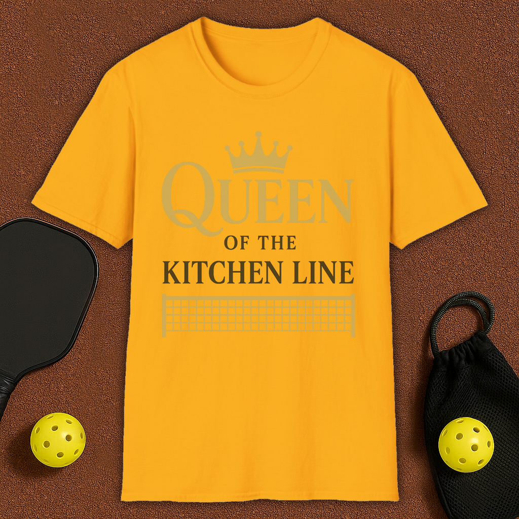 Queen Of The Kithcen Line Pickleball T-Shirt