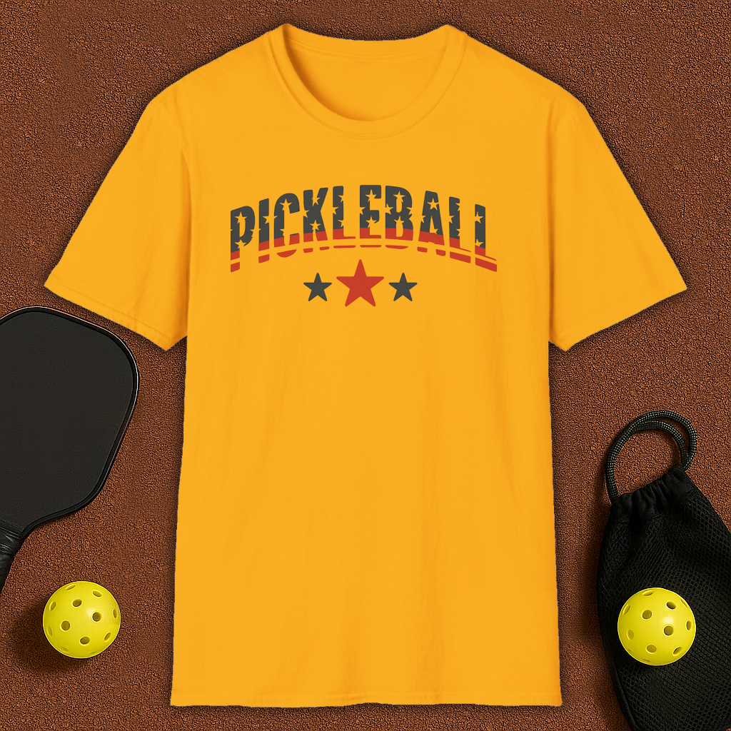 USA FLAG 2 Pickleball T-Shirt