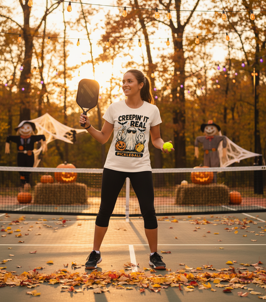 Creepin Haloween Pickleball T-Shirt