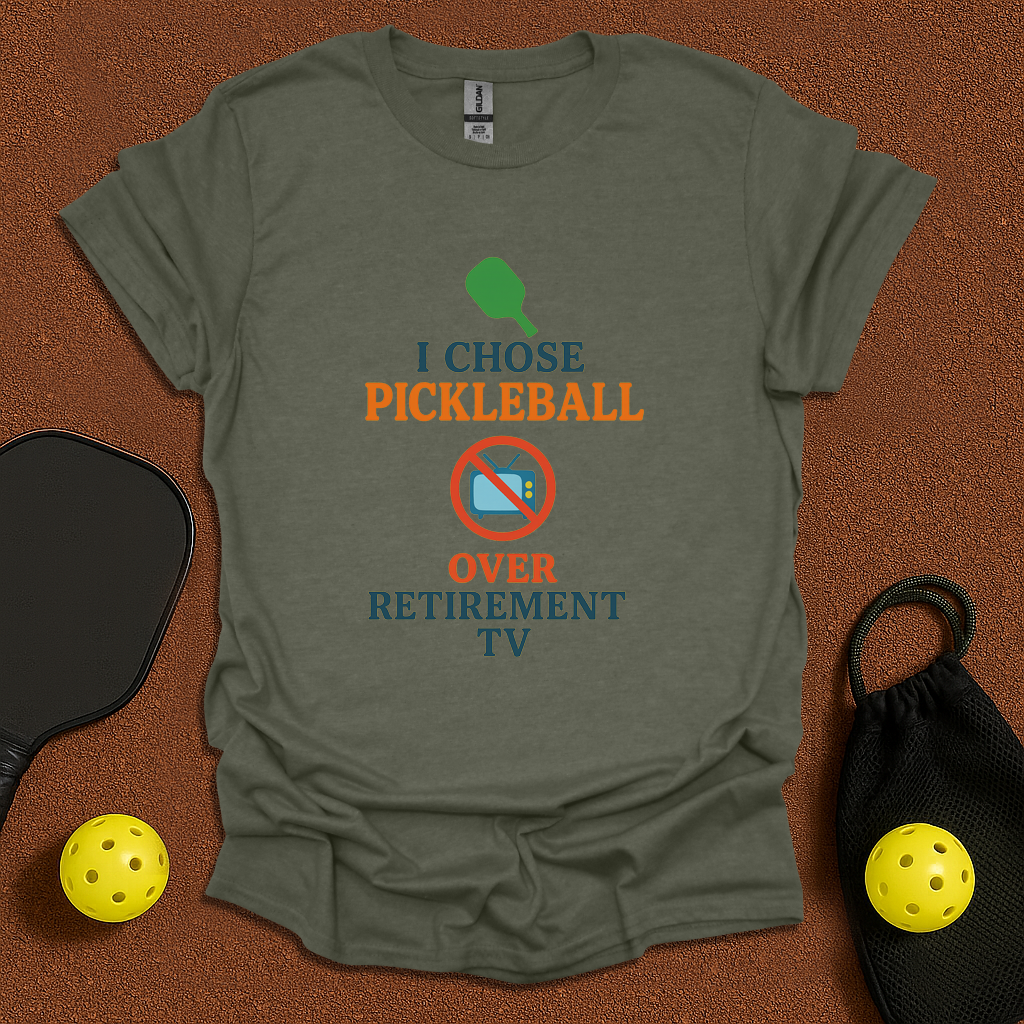 Pikcleball over TV T-Shirt