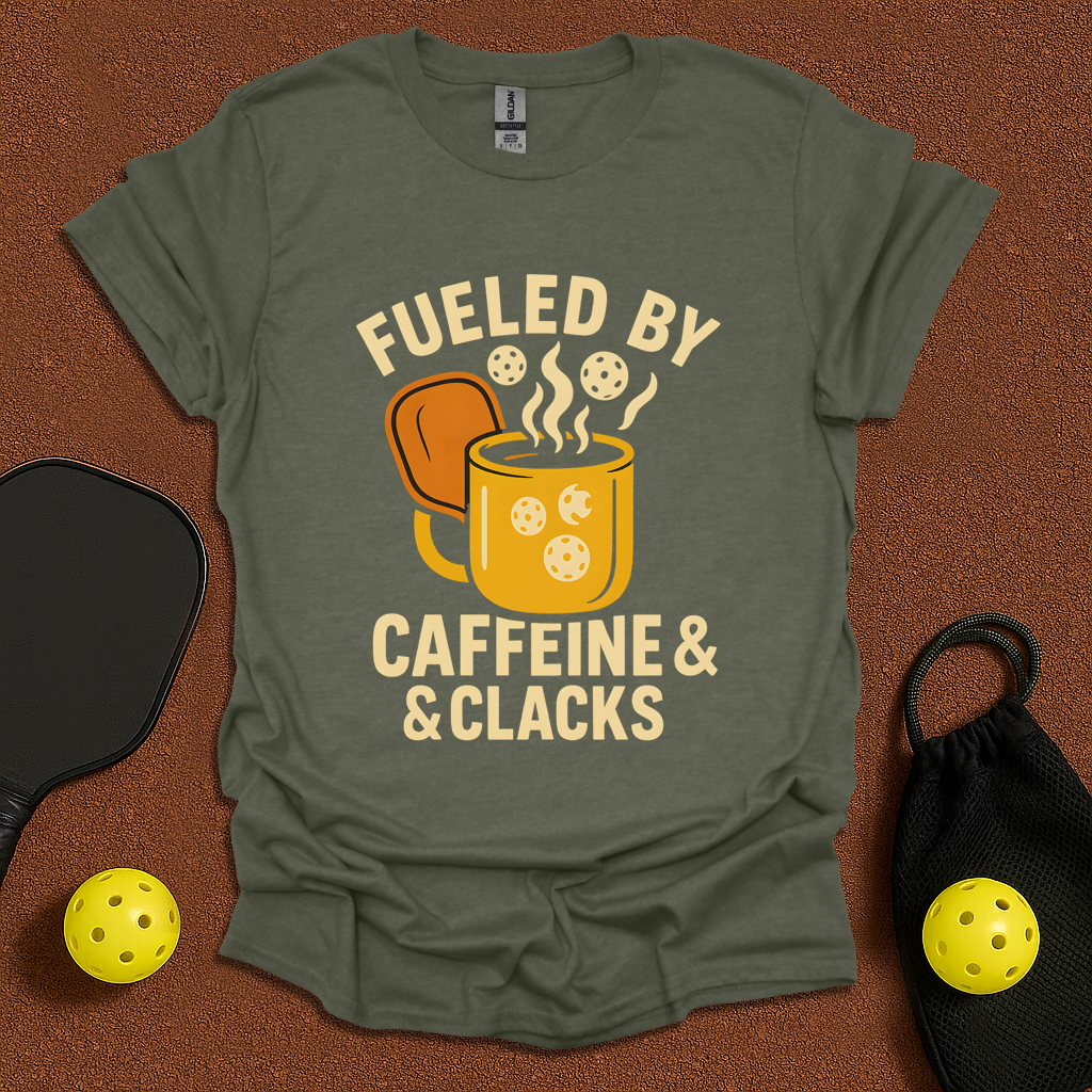Fueled by Caffeine & Clacks T-Shirt