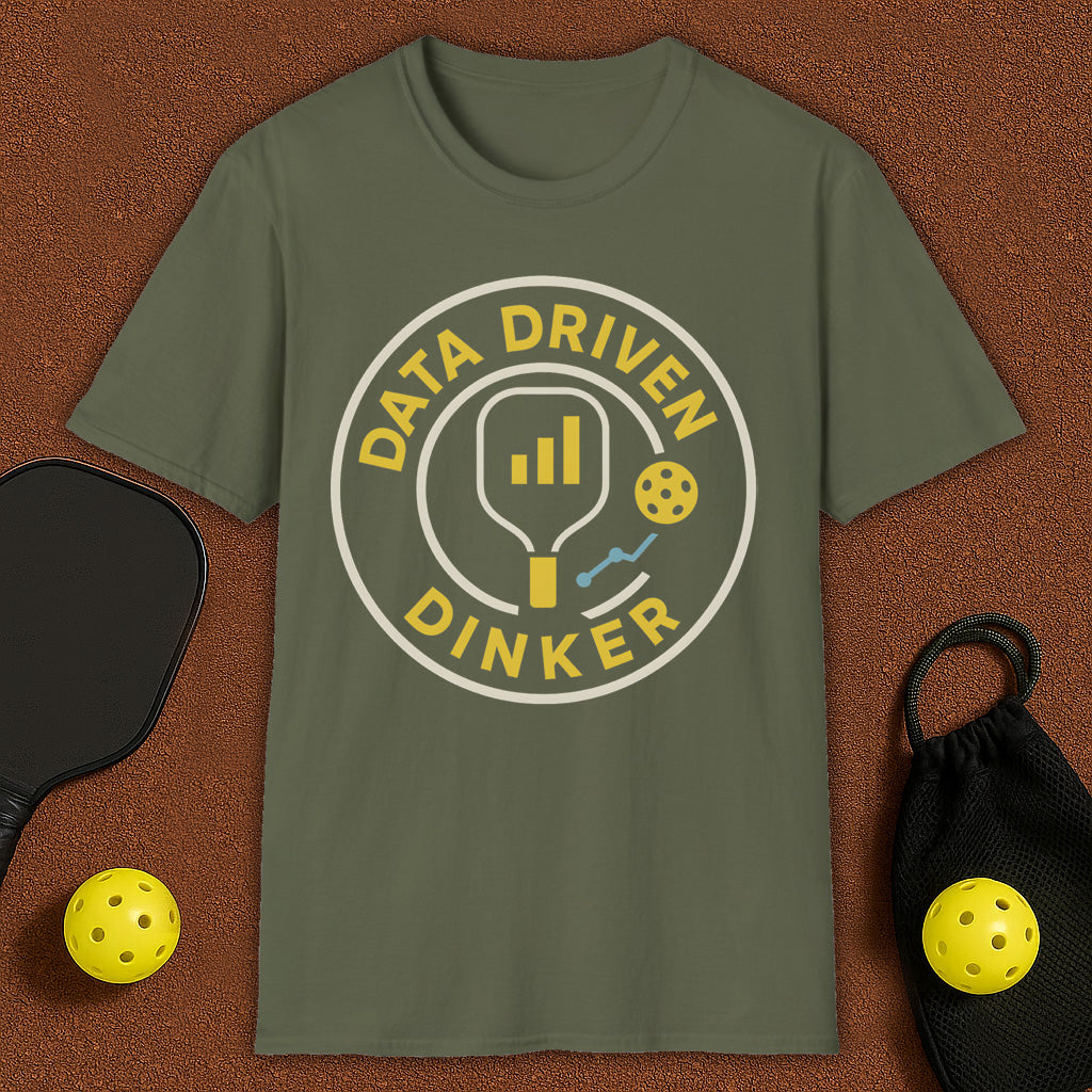 Data Driven Dinker Pickleball T-Shirt