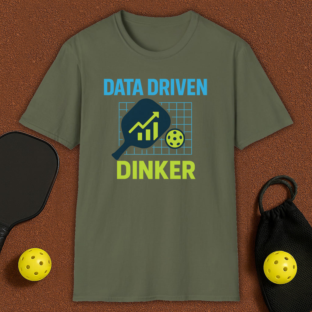 Data Driven Dinker Pickleball T-Shirt