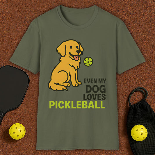Even My Retriver Loves Pickleball T-Shirt