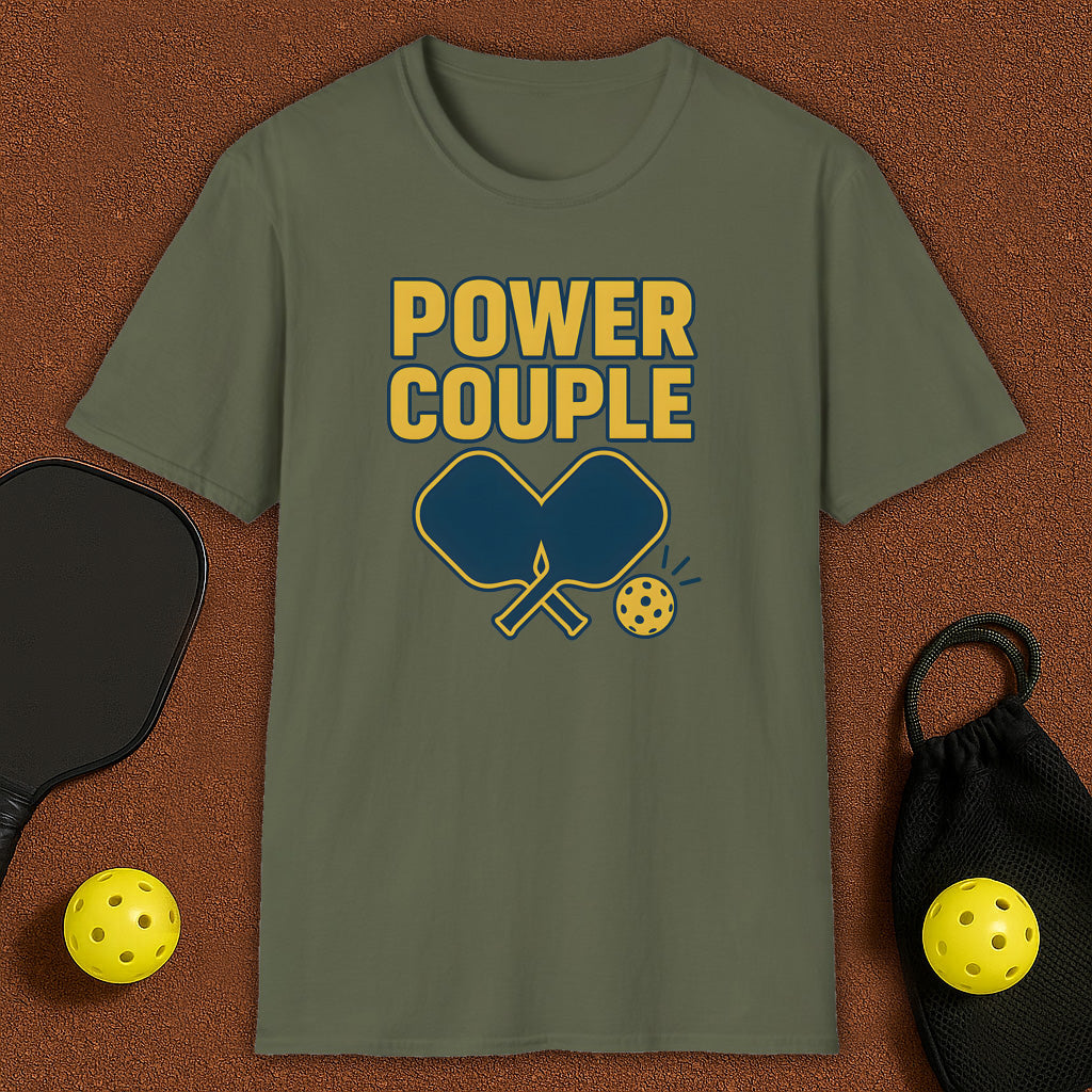 Power Couple Pickleball T-Shirt