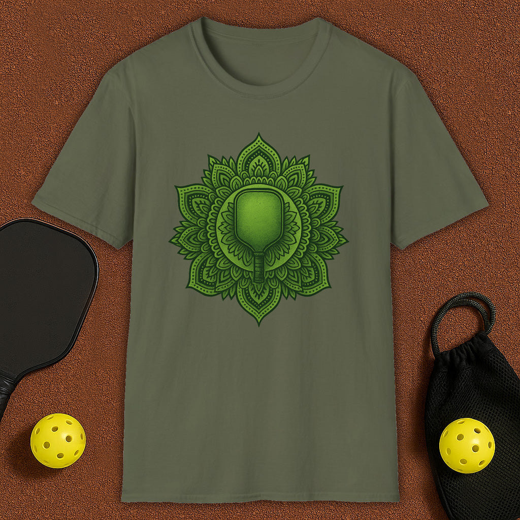 Pickle Mandala Yoga Pickleball T-Shirt