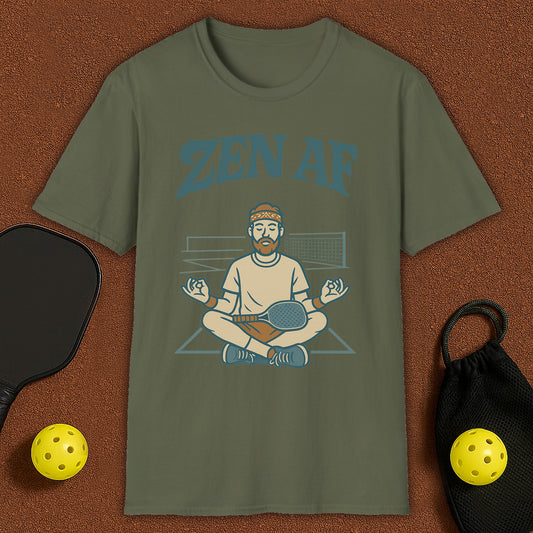 ZEN AF Meditation Yoga Pickleball T-Shirt