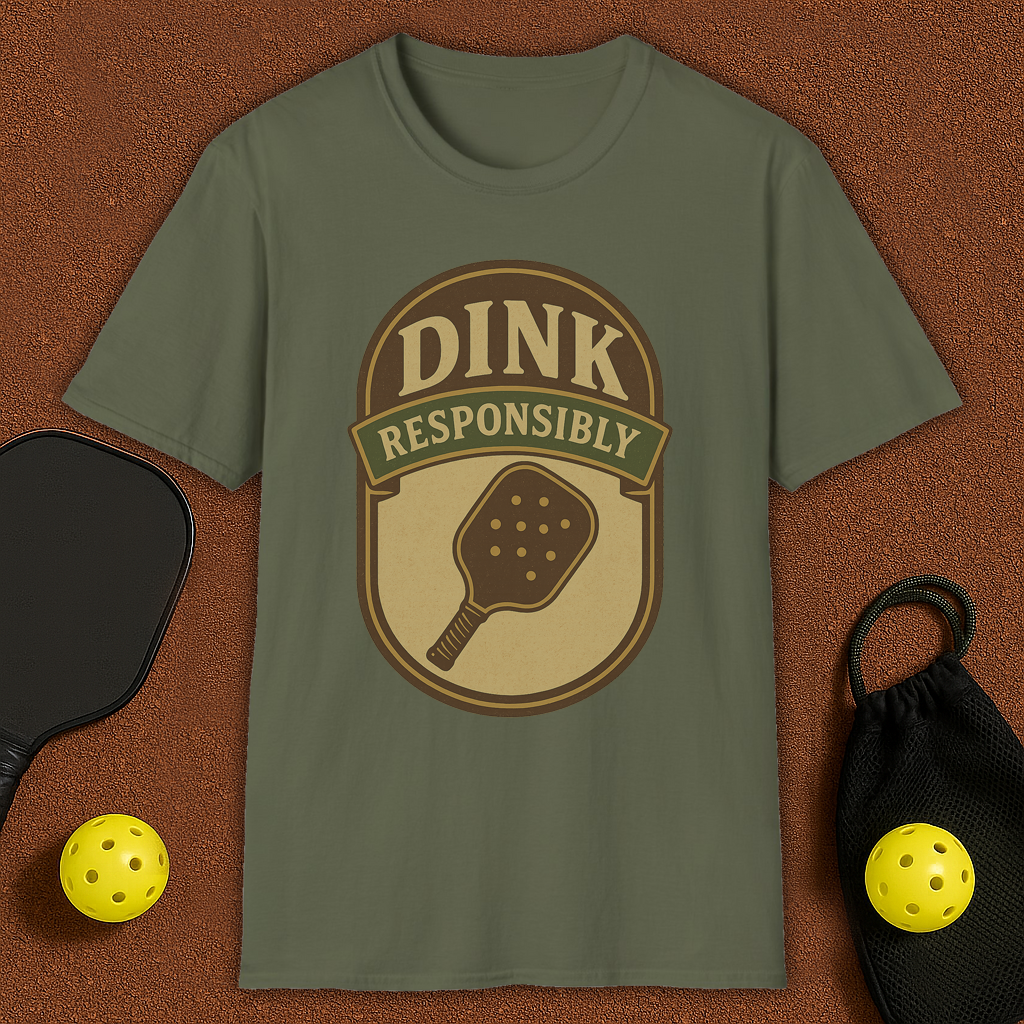 Dink Responsibly Pickleball T-Shirt