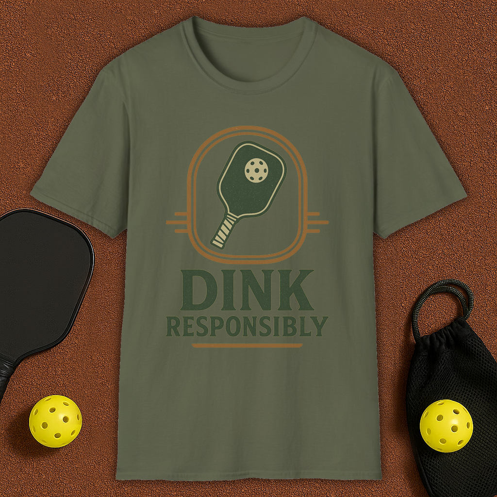 Dink Responsibly Pickleball T-Shirt