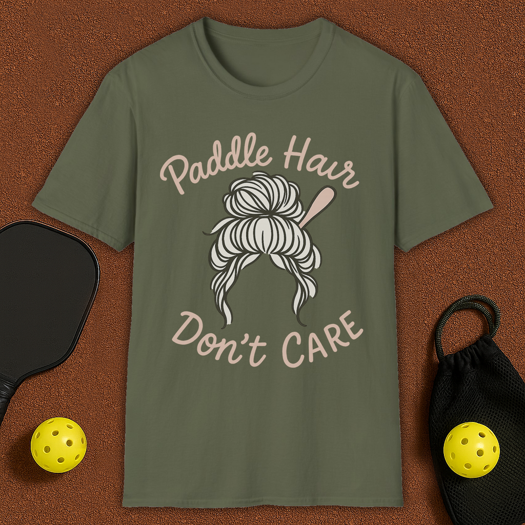 Paddle Hair Pickleball T-Shirt