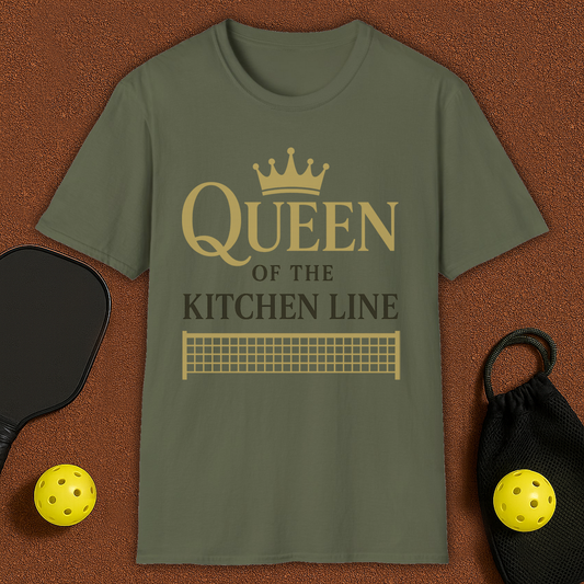 Queen Of The Kithcen Line Pickleball T-Shirt