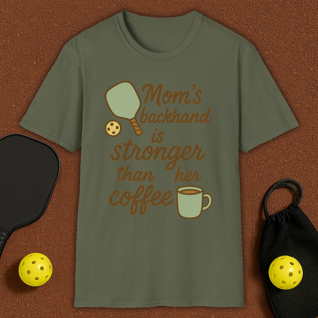 Mom's Backhand Pickleball T-Shirt