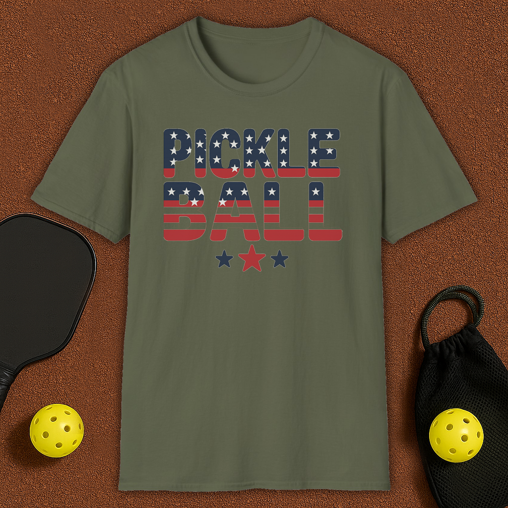 FLAG USA Pickleball T-Shirt