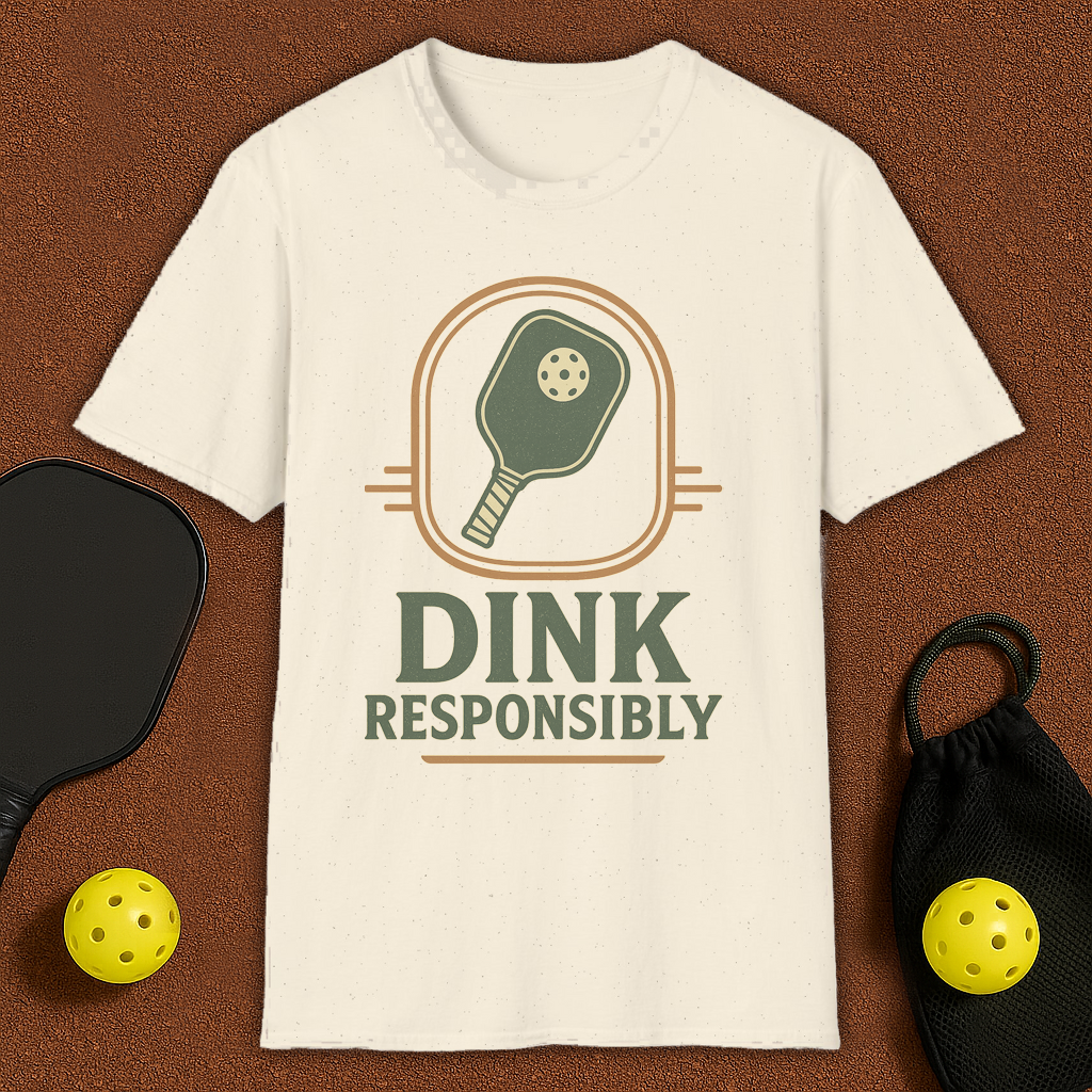 Dink Responsibly Pickleball T-Shirt
