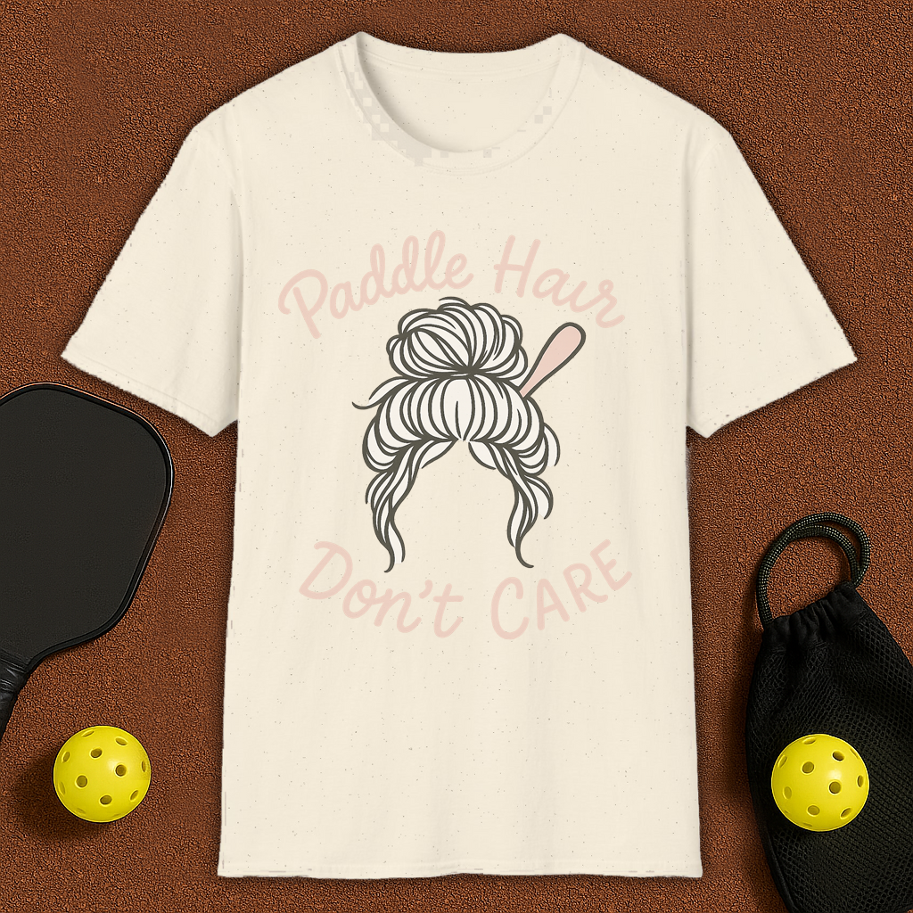 Paddle Hair Pickleball T-Shirt