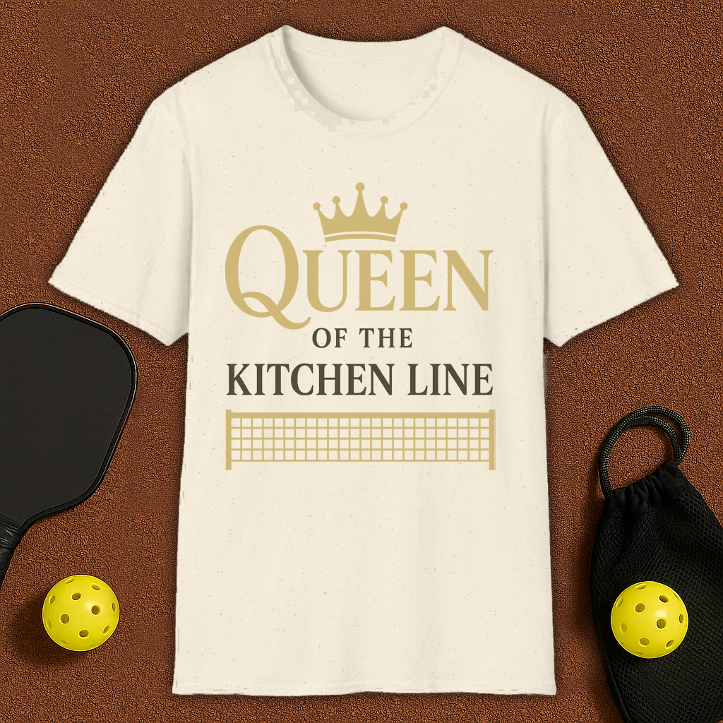 Queen Of The Kithcen Line Pickleball T-Shirt