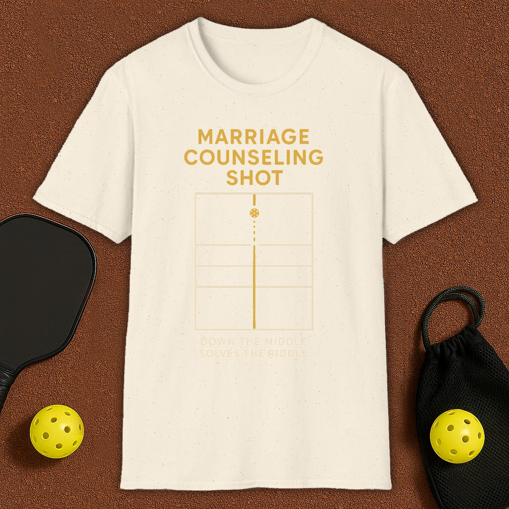 Marriage Counseling Shot Pickleball T-Shirt