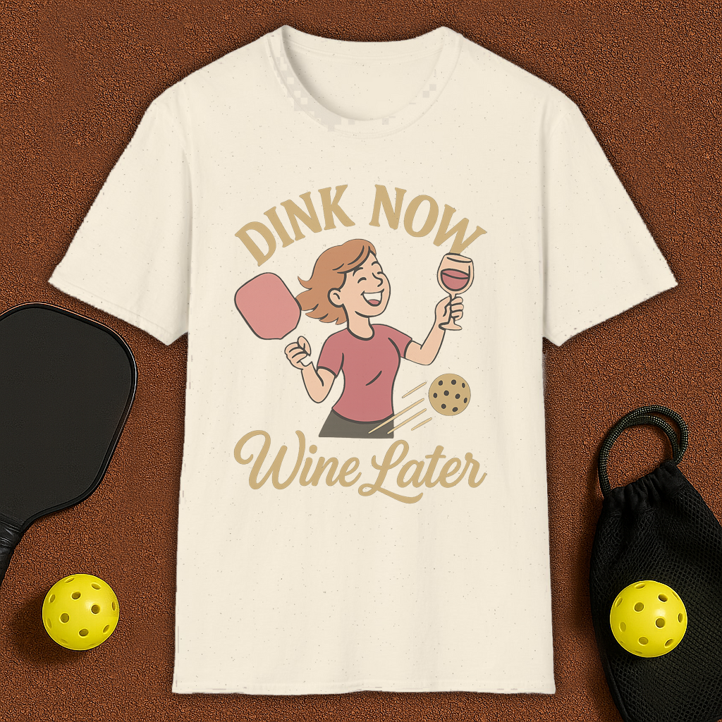 Dink & Wine Pickleball T-Shirt