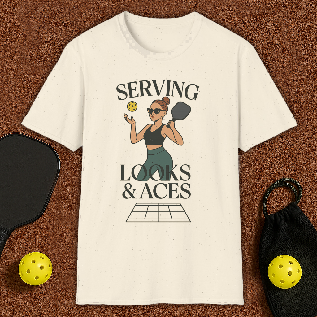 Serving Looks & Aces Pickleball T-Shirt