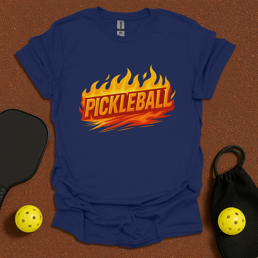 Pickleball Flames T-Shirt