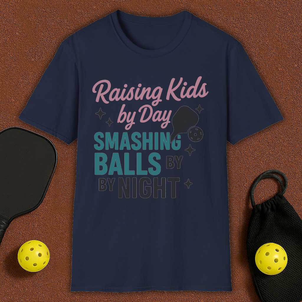 Raising Kids By Day Pickleball T-Shirt