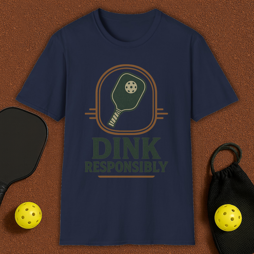Dink Responsibly Pickleball T-Shirt