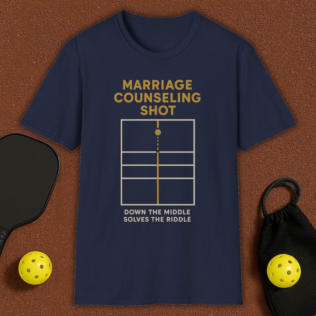 Marriage Counseling Shot Pickleball T-Shirt