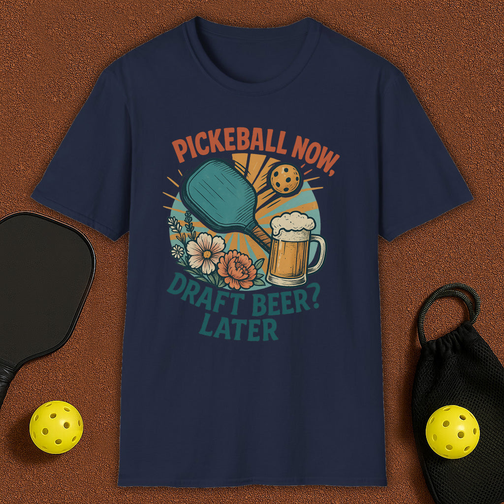 Beer Later? Pickleball T-Shirt
