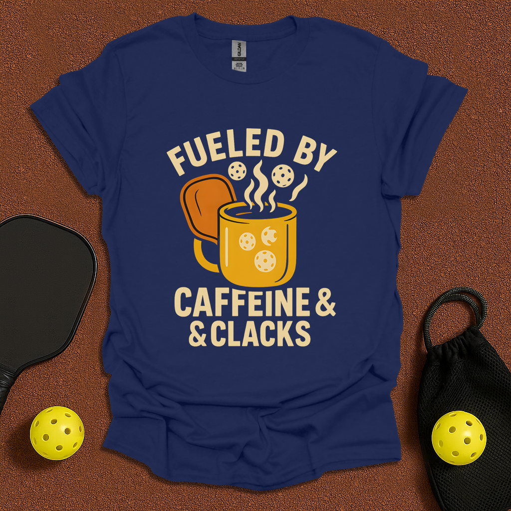 Fueled by Caffeine & Clacks T-Shirt