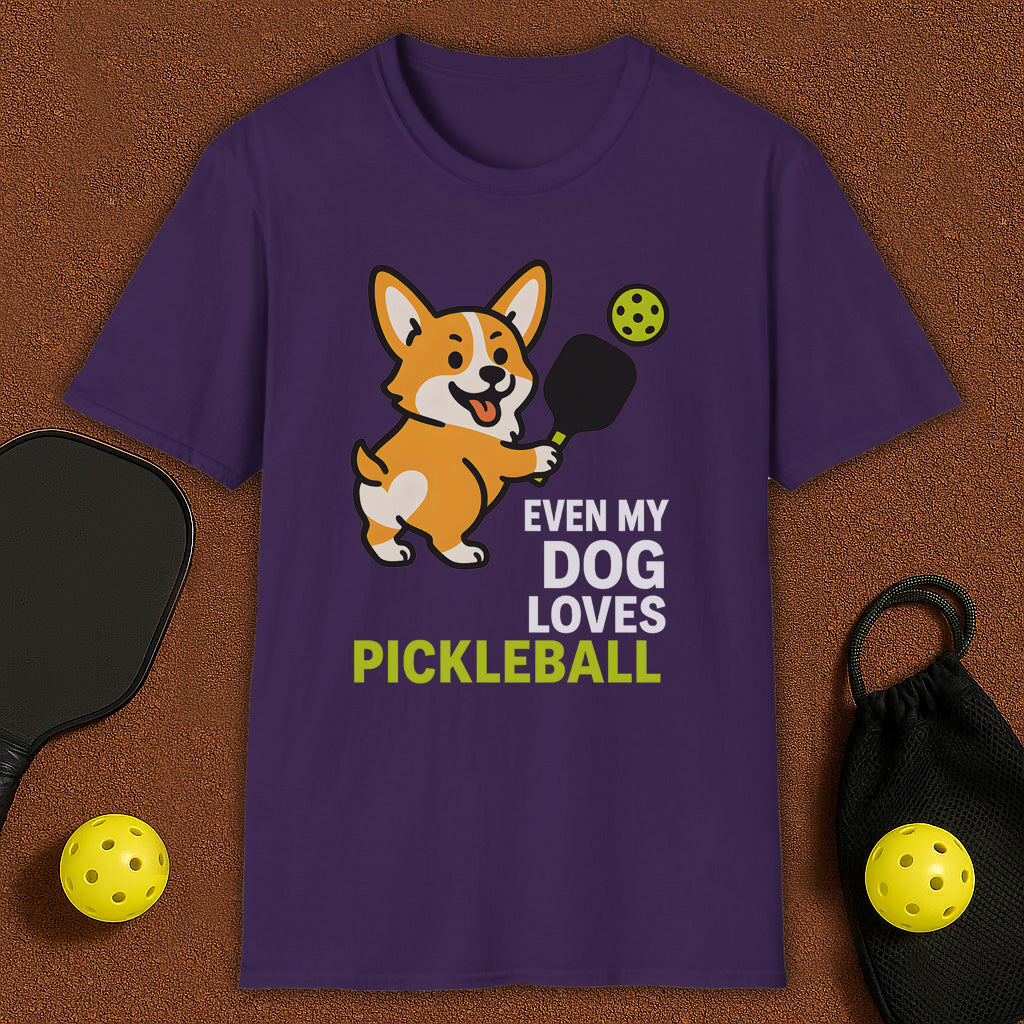 Even My Corgi Loves Pickleball T-Shirt