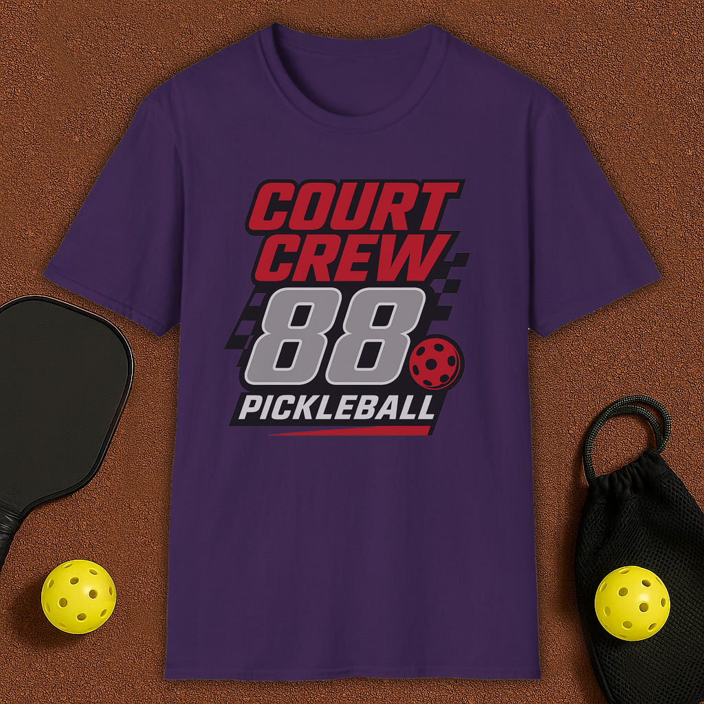 Court Crew Nascar style Pickleball T-Shirt