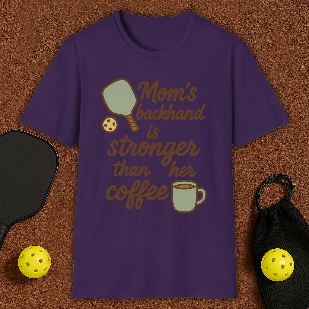 Mom's Backhand Pickleball T-Shirt